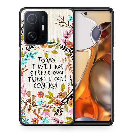 Θήκη Xiaomi 11T/11T Pro Stress Over από τη Smartfits με σχέδιο στο πίσω μέρος και μαύρο περίβλημα | Xiaomi 11T/11T Pro Stress Over case with colorful back and black bezels