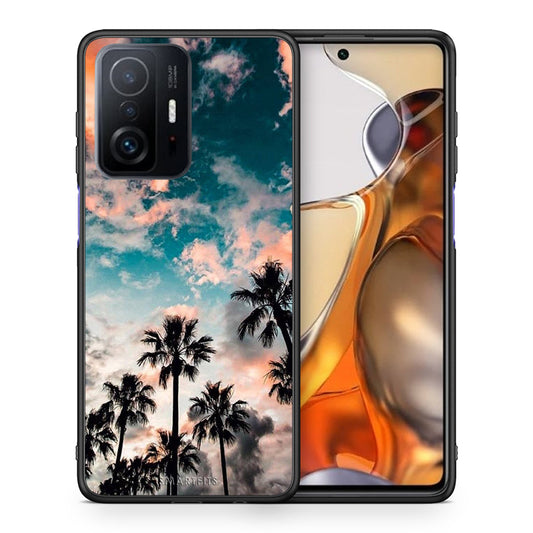 Θήκη Xiaomi 11T/11T Pro Sky Summer από τη Smartfits με σχέδιο στο πίσω μέρος και μαύρο περίβλημα | Xiaomi 11T/11T Pro Sky Summer case with colorful back and black bezels