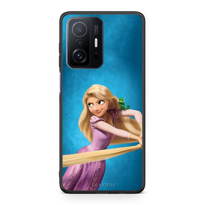 Xiaomi 11T / 11T Pro Tangled 2 Θήκη Αγίου Βαλεντίνου από τη Smartfits με σχέδιο στο πίσω μέρος και μαύρο περίβλημα | Smartphone case with colorful back and black bezels by Smartfits
