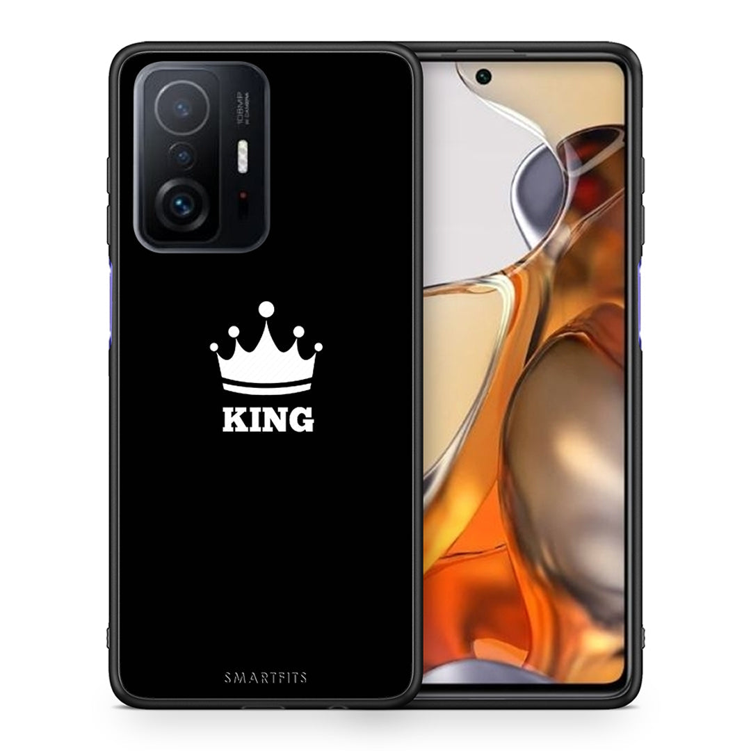 Θήκη Xiaomi 11T/11T Pro King Valentine από τη Smartfits με σχέδιο στο πίσω μέρος και μαύρο περίβλημα | Xiaomi 11T/11T Pro King Valentine case with colorful back and black bezels