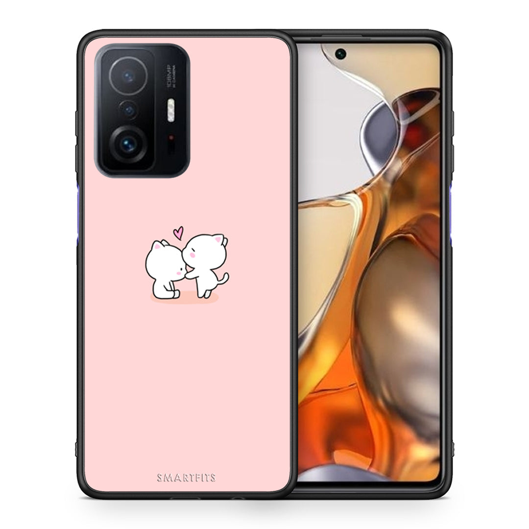 Θήκη Xiaomi 11T/11T Pro Love Valentine από τη Smartfits με σχέδιο στο πίσω μέρος και μαύρο περίβλημα | Xiaomi 11T/11T Pro Love Valentine case with colorful back and black bezels