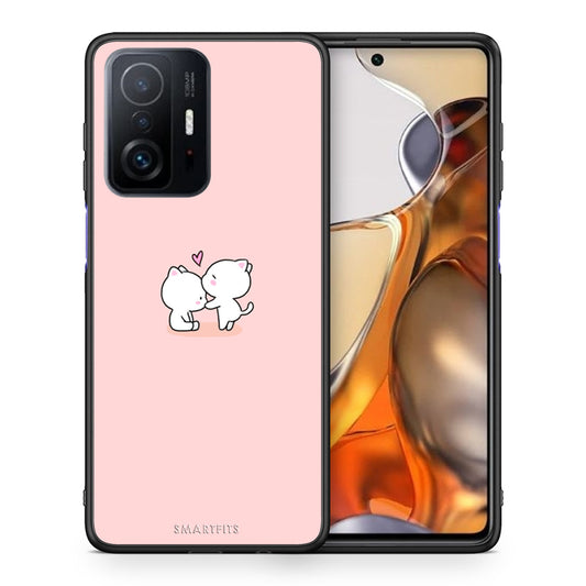 Θήκη Xiaomi 11T/11T Pro Love Valentine από τη Smartfits με σχέδιο στο πίσω μέρος και μαύρο περίβλημα | Xiaomi 11T/11T Pro Love Valentine case with colorful back and black bezels