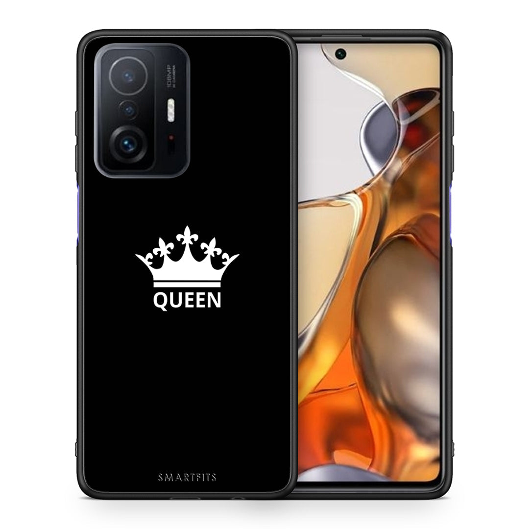 Θήκη Xiaomi 11T/11T Pro Queen Valentine από τη Smartfits με σχέδιο στο πίσω μέρος και μαύρο περίβλημα | Xiaomi 11T/11T Pro Queen Valentine case with colorful back and black bezels