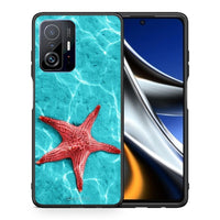 Thumbnail for Θήκη Xiaomi 11T / 11T Pro Red Starfish από τη Smartfits με σχέδιο στο πίσω μέρος και μαύρο περίβλημα | Xiaomi 11T / 11T Pro Red Starfish case with colorful back and black bezels