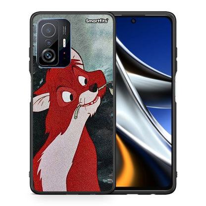 Θήκη Xiaomi 11T/11T Pro Tod And Vixey Love 1 από τη Smartfits με σχέδιο στο πίσω μέρος και μαύρο περίβλημα | Xiaomi 11T/11T Pro Tod And Vixey Love 1 case with colorful back and black bezels