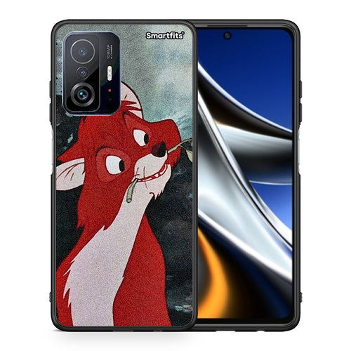 Θήκη Xiaomi 11T/11T Pro Tod And Vixey Love 1 από τη Smartfits με σχέδιο στο πίσω μέρος και μαύρο περίβλημα | Xiaomi 11T/11T Pro Tod And Vixey Love 1 case with colorful back and black bezels