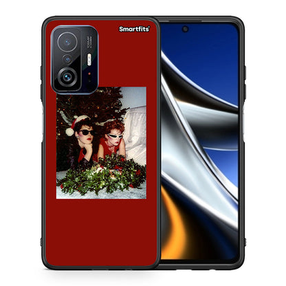 Θήκη Xiaomi 11T/11T Pro Waiting For Xmas από τη Smartfits με σχέδιο στο πίσω μέρος και μαύρο περίβλημα | Xiaomi 11T/11T Pro Waiting For Xmas case with colorful back and black bezels