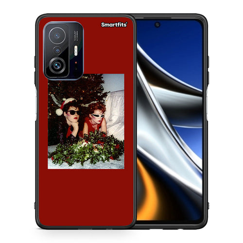 Θήκη Xiaomi 11T/11T Pro Waiting For Xmas από τη Smartfits με σχέδιο στο πίσω μέρος και μαύρο περίβλημα | Xiaomi 11T/11T Pro Waiting For Xmas case with colorful back and black bezels