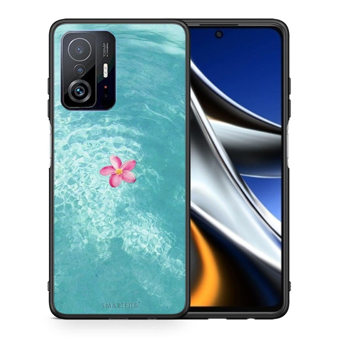 Θήκη Xiaomi 11T / 11T Pro Water Flower από τη Smartfits με σχέδιο στο πίσω μέρος και μαύρο περίβλημα | Xiaomi 11T / 11T Pro Water Flower case with colorful back and black bezels