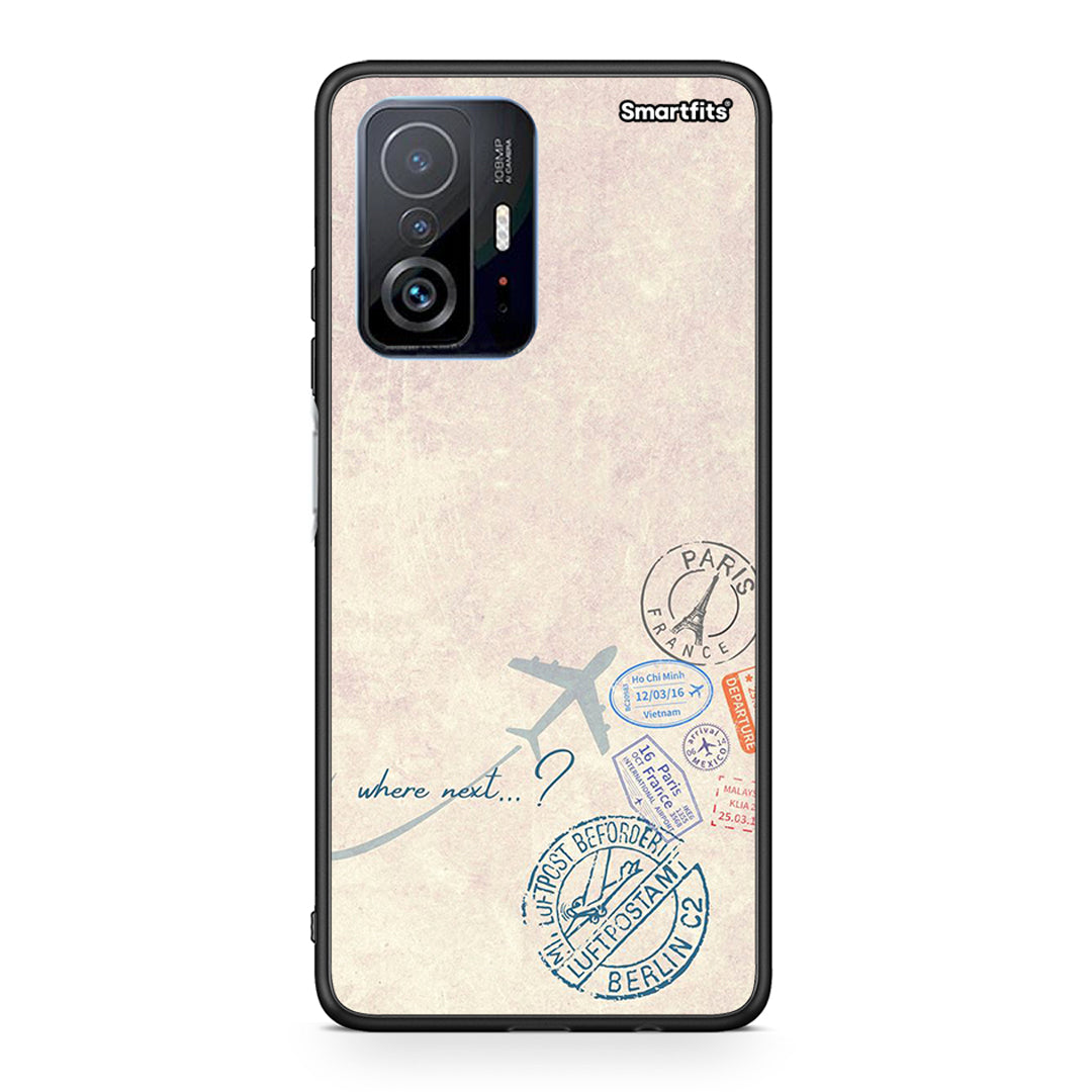 Xiaomi 11T / 11T Pro Where Next Θήκη από τη Smartfits με σχέδιο στο πίσω μέρος και μαύρο περίβλημα | Smartphone case with colorful back and black bezels by Smartfits