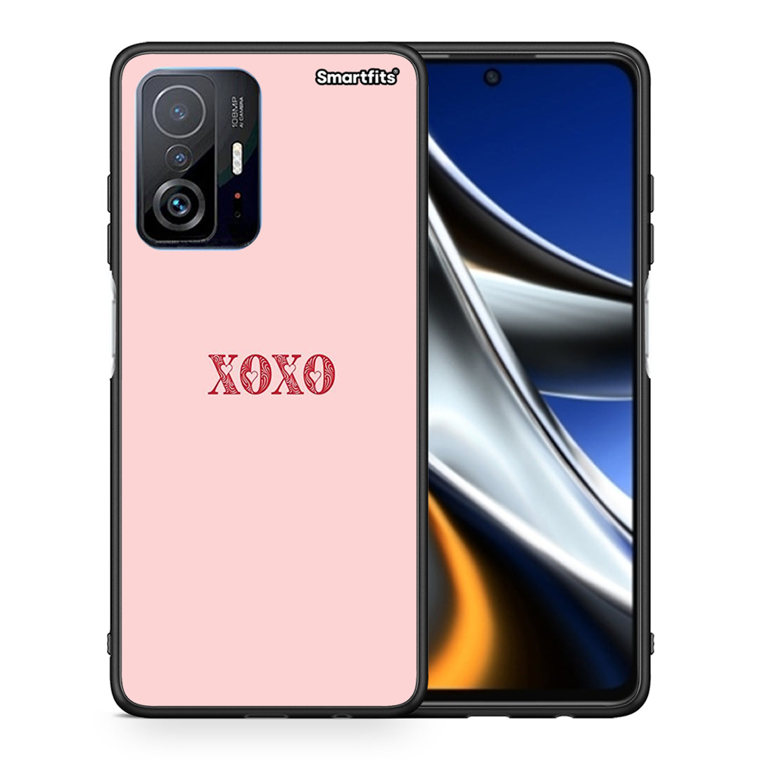 Θήκη Xiaomi 11T/11T Pro XOXO Love από τη Smartfits με σχέδιο στο πίσω μέρος και μαύρο περίβλημα | Xiaomi 11T/11T Pro XOXO Love case with colorful back and black bezels