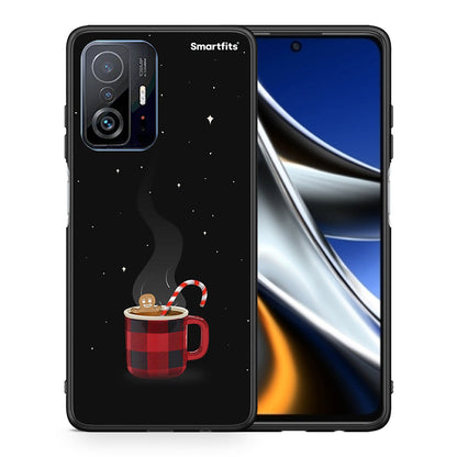 Θήκη Xiaomi 11T/11T Pro Xmas Bathing από τη Smartfits με σχέδιο στο πίσω μέρος και μαύρο περίβλημα | Xiaomi 11T/11T Pro Xmas Bathing case with colorful back and black bezels