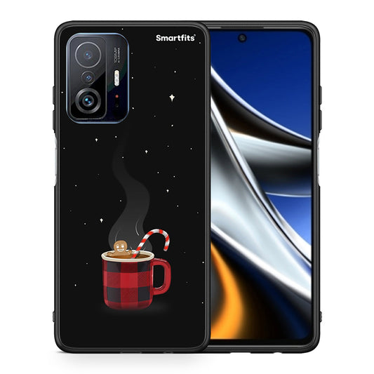 Θήκη Xiaomi 11T/11T Pro Xmas Bathing από τη Smartfits με σχέδιο στο πίσω μέρος και μαύρο περίβλημα | Xiaomi 11T/11T Pro Xmas Bathing case with colorful back and black bezels