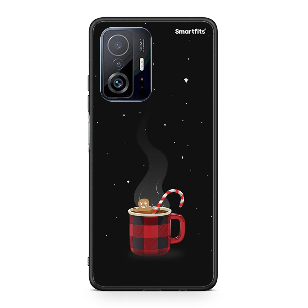 Xiaomi 11T/11T Pro Xmas Bathing θήκη από τη Smartfits με σχέδιο στο πίσω μέρος και μαύρο περίβλημα | Smartphone case with colorful back and black bezels by Smartfits
