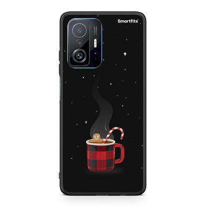 Xiaomi 11T/11T Pro Xmas Bathing θήκη από τη Smartfits με σχέδιο στο πίσω μέρος και μαύρο περίβλημα | Smartphone case with colorful back and black bezels by Smartfits