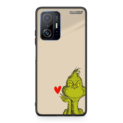 Xiaomi 11T/11T Pro Xmas Grinch θήκη από τη Smartfits με σχέδιο στο πίσω μέρος και μαύρο περίβλημα | Smartphone case with colorful back and black bezels by Smartfits