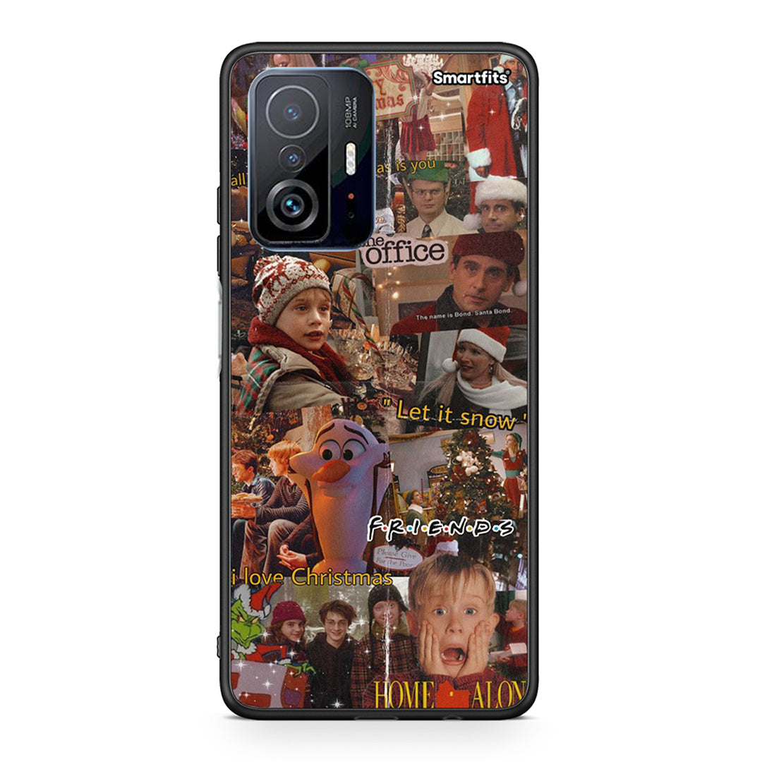 Xiaomi 11T/11T Pro Xmas Wishes θήκη από τη Smartfits με σχέδιο στο πίσω μέρος και μαύρο περίβλημα | Smartphone case with colorful back and black bezels by Smartfits