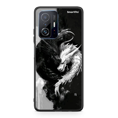 Xiaomi 11T / 11T Pro Yin Yang Θήκη από τη Smartfits με σχέδιο στο πίσω μέρος και μαύρο περίβλημα | Smartphone case with colorful back and black bezels by Smartfits
