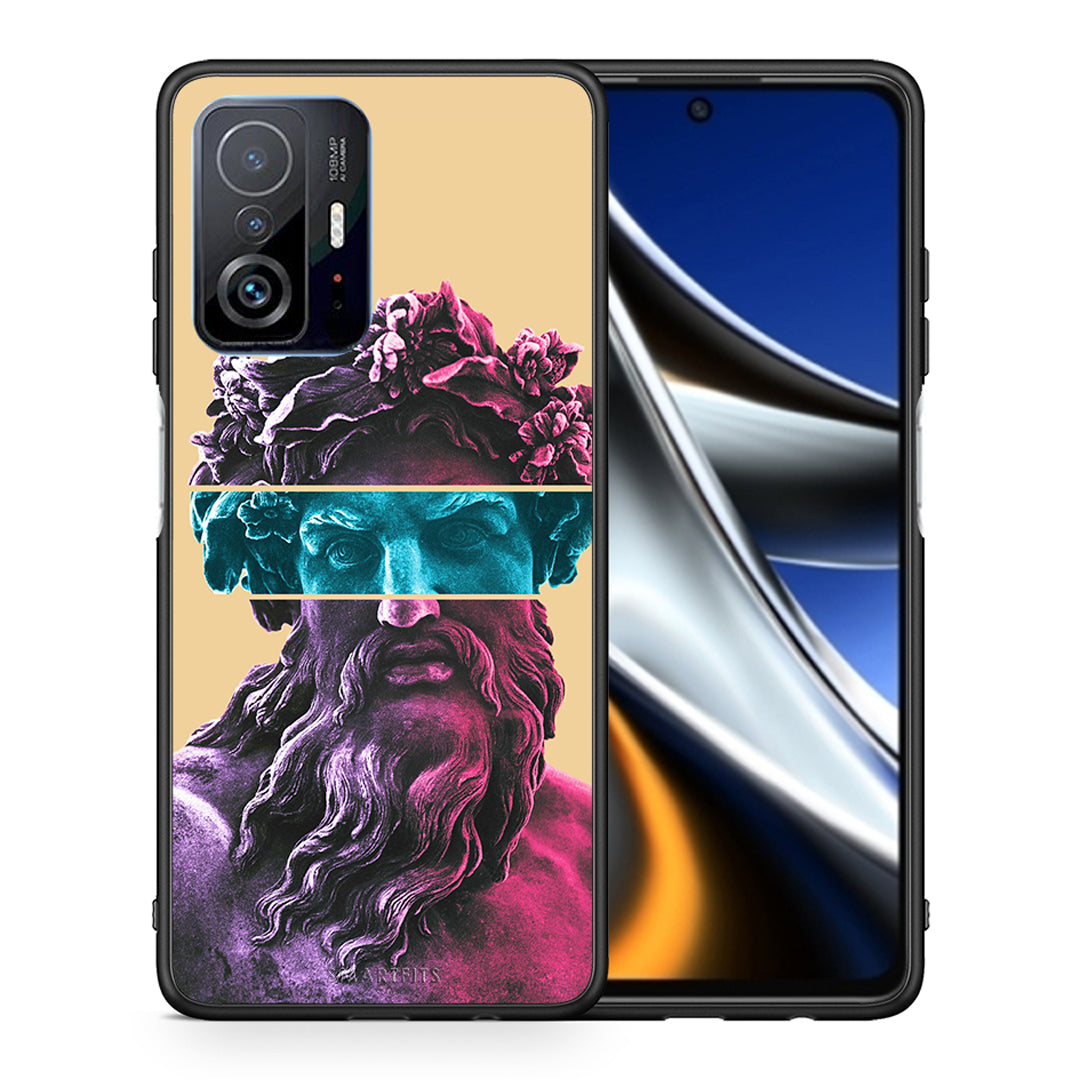 Θήκη Αγίου Βαλεντίνου Xiaomi 11T / 11T Pro Zeus Art από τη Smartfits με σχέδιο στο πίσω μέρος και μαύρο περίβλημα | Xiaomi 11T / 11T Pro Zeus Art case with colorful back and black bezels