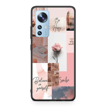 Xiaomi 12/12X 5G Aesthetic Collage θήκη από τη Smartfits με σχέδιο στο πίσω μέρος και μαύρο περίβλημα | Smartphone case with colorful back and black bezels by Smartfits
