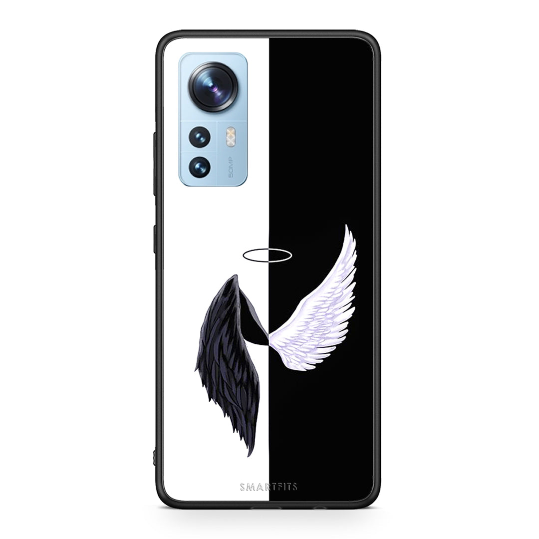 Xiaomi 12/12X 5G Angels Demons θήκη από τη Smartfits με σχέδιο στο πίσω μέρος και μαύρο περίβλημα | Smartphone case with colorful back and black bezels by Smartfits