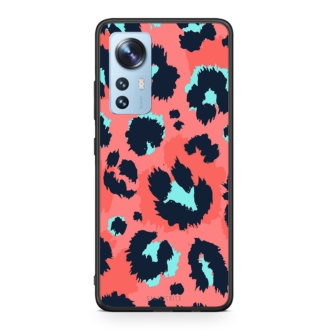 22 - Xiaomi 12/12X 5G Pink Leopard Animal case, cover, bumper