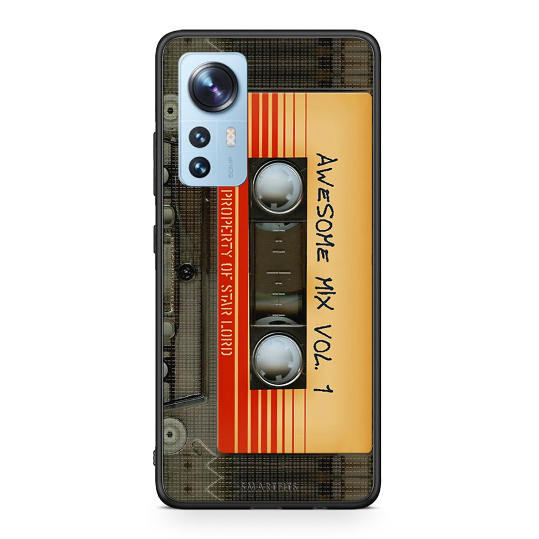 Xiaomi 12/12X 5G Awesome Mix θήκη από τη Smartfits με σχέδιο στο πίσω μέρος και μαύρο περίβλημα | Smartphone case with colorful back and black bezels by Smartfits