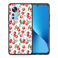Thumbnail for Θήκη Xiaomi 12/12X 5G Cherry Summer από τη Smartfits με σχέδιο στο πίσω μέρος και μαύρο περίβλημα | Xiaomi 12/12X 5G Cherry Summer case with colorful back and black bezels