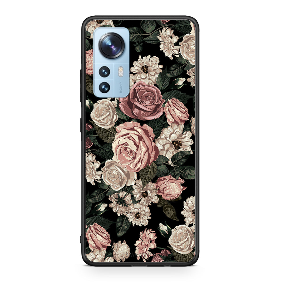 4 - Xiaomi 12/12X 5G Wild Roses Flower case, cover, bumper