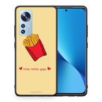 Thumbnail for Θήκη Αγίου Βαλεντίνου Xiaomi 12 / 12X 5G Fries Before Guys από τη Smartfits με σχέδιο στο πίσω μέρος και μαύρο περίβλημα | Xiaomi 12 / 12X 5G Fries Before Guys case with colorful back and black bezels