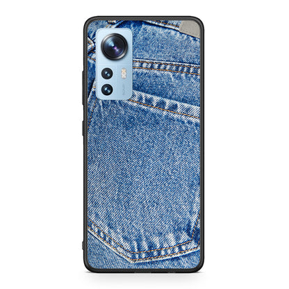 Xiaomi 12/12X 5G Jeans Pocket θήκη από τη Smartfits με σχέδιο στο πίσω μέρος και μαύρο περίβλημα | Smartphone case with colorful back and black bezels by Smartfits