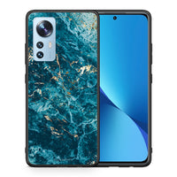 Thumbnail for Θήκη Xiaomi 12/12X 5G Marble Blue από τη Smartfits με σχέδιο στο πίσω μέρος και μαύρο περίβλημα | Xiaomi 12/12X 5G Marble Blue case with colorful back and black bezels
