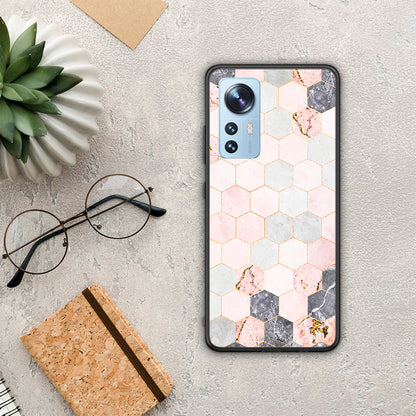 Marble Hexagon Pink - Xiaomi 12 / 12X 5G θήκη