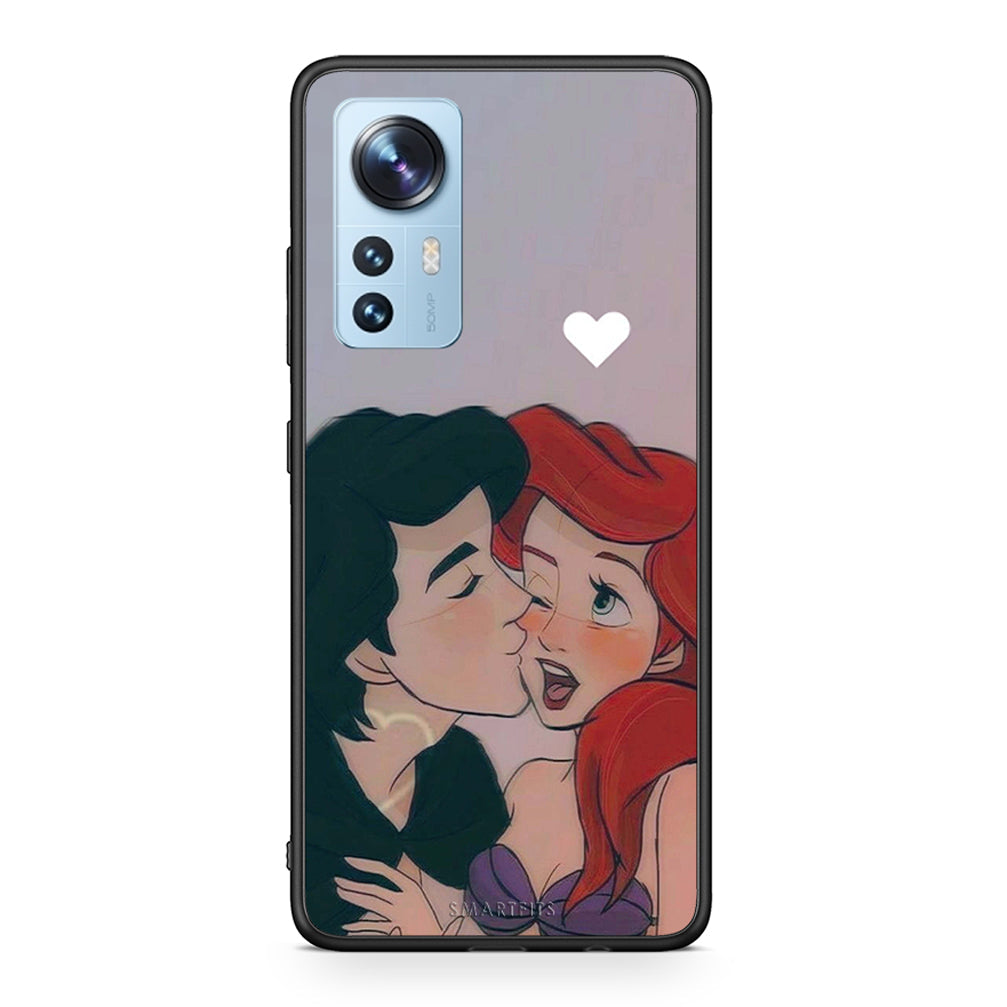 Xiaomi 12 / 12X 5G Mermaid Love Θήκη Αγίου Βαλεντίνου από τη Smartfits με σχέδιο στο πίσω μέρος και μαύρο περίβλημα | Smartphone case with colorful back and black bezels by Smartfits