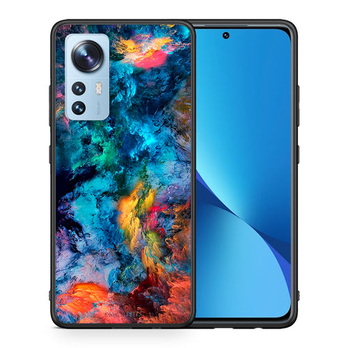 Θήκη Xiaomi 12/12X 5G Crayola Paint από τη Smartfits με σχέδιο στο πίσω μέρος και μαύρο περίβλημα | Xiaomi 12/12X 5G Crayola Paint case with colorful back and black bezels