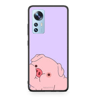 Thumbnail for Xiaomi 12 / 12X 5G Pig Love 2 Θήκη Αγίου Βαλεντίνου από τη Smartfits με σχέδιο στο πίσω μέρος και μαύρο περίβλημα | Smartphone case with colorful back and black bezels by Smartfits