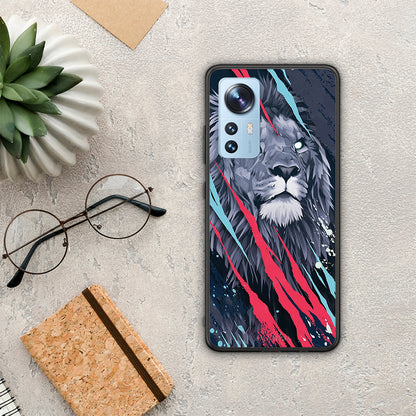 PopArt Lion Designer - Xiaomi 12 / 12X 5G θήκη