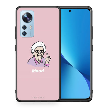 Θήκη Xiaomi 12/12X 5G Mood PopArt από τη Smartfits με σχέδιο στο πίσω μέρος και μαύρο περίβλημα | Xiaomi 12/12X 5G Mood PopArt case with colorful back and black bezels