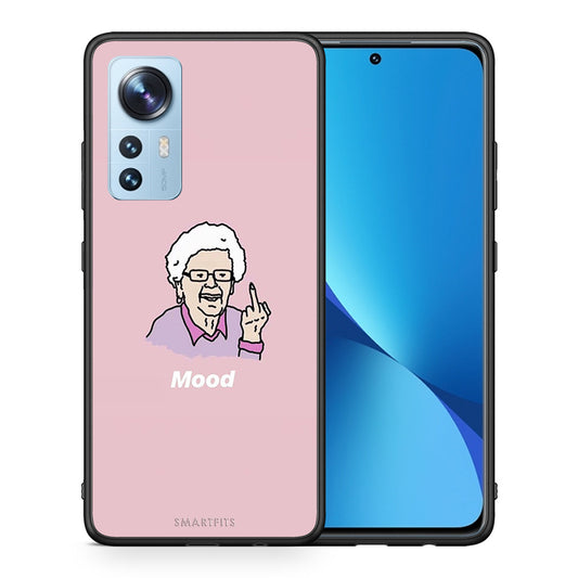 Θήκη Xiaomi 12/12X 5G Mood PopArt από τη Smartfits με σχέδιο στο πίσω μέρος και μαύρο περίβλημα | Xiaomi 12/12X 5G Mood PopArt case with colorful back and black bezels