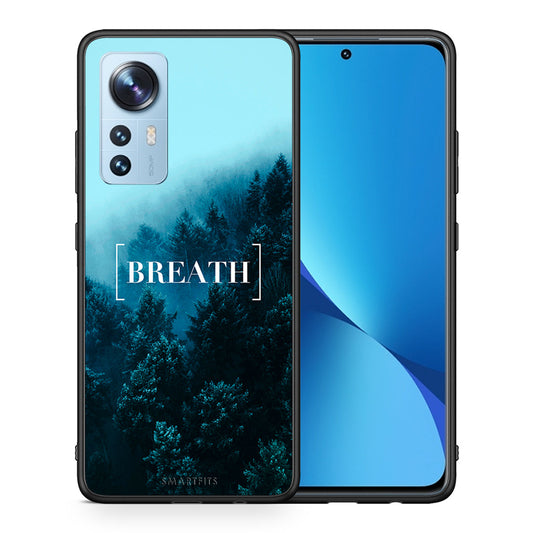 Θήκη Xiaomi 12/12X 5G Breath Quote από τη Smartfits με σχέδιο στο πίσω μέρος και μαύρο περίβλημα | Xiaomi 12/12X 5G Breath Quote case with colorful back and black bezels