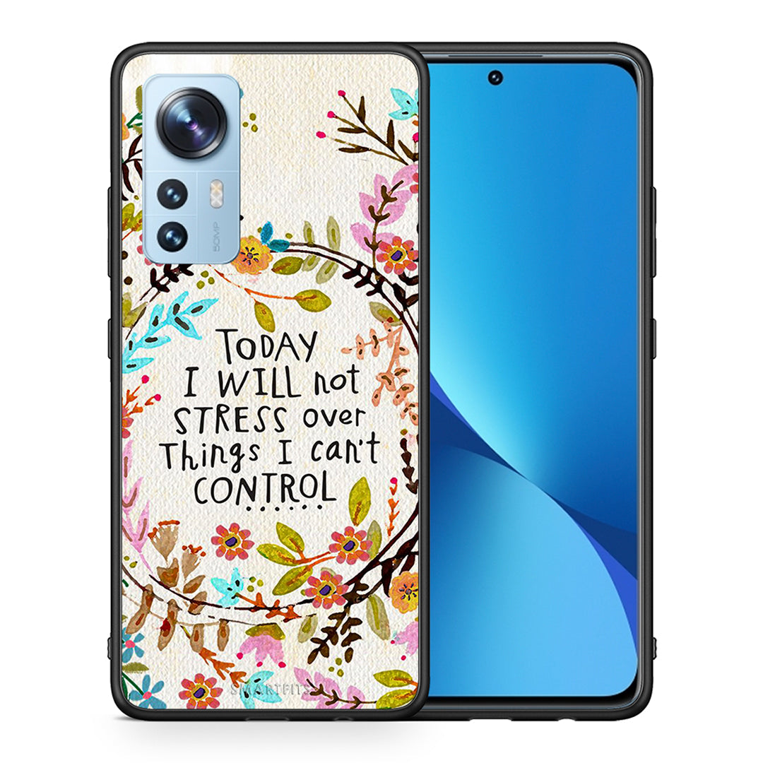 Θήκη Xiaomi 12/12X 5G Stress Over από τη Smartfits με σχέδιο στο πίσω μέρος και μαύρο περίβλημα | Xiaomi 12/12X 5G Stress Over case with colorful back and black bezels