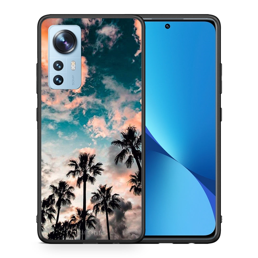 Θήκη Xiaomi 12/12X 5G Sky Summer από τη Smartfits με σχέδιο στο πίσω μέρος και μαύρο περίβλημα | Xiaomi 12/12X 5G Sky Summer case with colorful back and black bezels