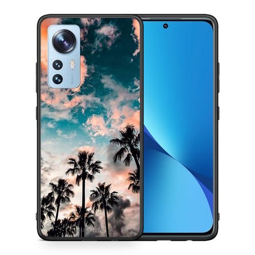 Θήκη Xiaomi 12/12X 5G Sky Summer από τη Smartfits με σχέδιο στο πίσω μέρος και μαύρο περίβλημα | Xiaomi 12/12X 5G Sky Summer case with colorful back and black bezels