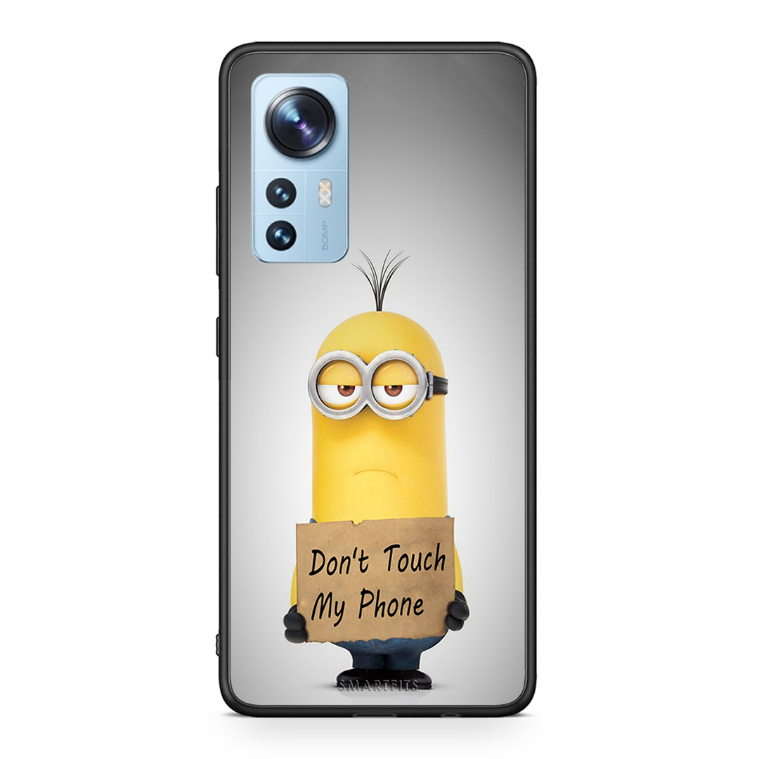 4 - Xiaomi 12/12X 5G Minion Text case, cover, bumper