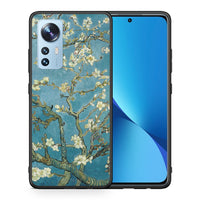 Thumbnail for Θήκη Xiaomi 12/12X 5G White Blossoms από τη Smartfits με σχέδιο στο πίσω μέρος και μαύρο περίβλημα | Xiaomi 12/12X 5G White Blossoms case with colorful back and black bezels