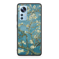 Thumbnail for Xiaomi 12/12X 5G White Blossoms θήκη από τη Smartfits με σχέδιο στο πίσω μέρος και μαύρο περίβλημα | Smartphone case with colorful back and black bezels by Smartfits