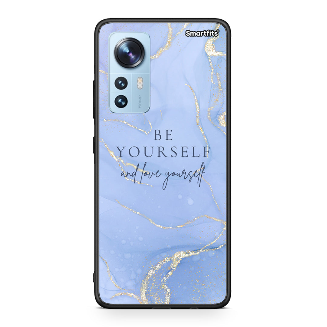 Xiaomi 12/12X 5G Be Yourself θήκη από τη Smartfits με σχέδιο στο πίσω μέρος και μαύρο περίβλημα | Smartphone case with colorful back and black bezels by Smartfits