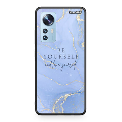 Xiaomi 12/12X 5G Be Yourself θήκη από τη Smartfits με σχέδιο στο πίσω μέρος και μαύρο περίβλημα | Smartphone case with colorful back and black bezels by Smartfits