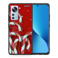 Thumbnail for Θήκη Xiaomi 12/12X 5G Candy Cane από τη Smartfits με σχέδιο στο πίσω μέρος και μαύρο περίβλημα | Xiaomi 12/12X 5G Candy Cane case with colorful back and black bezels