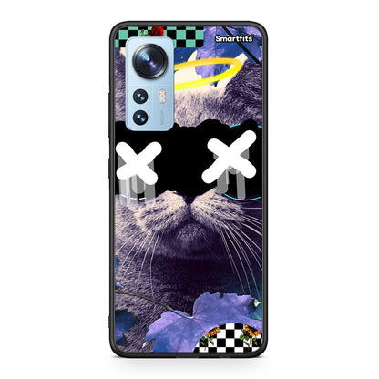 Xiaomi 12/12X 5G Cat Collage θήκη από τη Smartfits με σχέδιο στο πίσω μέρος και μαύρο περίβλημα | Smartphone case with colorful back and black bezels by Smartfits